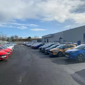 Cars outside Ford Store Chester