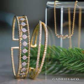 Gold Jewelry sets by Gabriel & Co