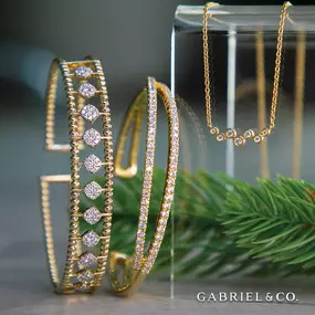 Gold Jewelry sets by Gabriel & Co