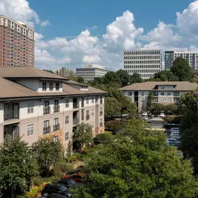 Garden-style apartment exterior at Camden Brookwood