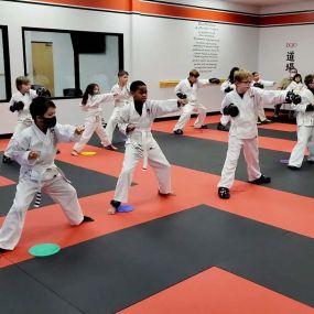 Children practicing karate at our Minnetonka location!