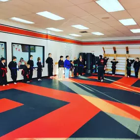 It's a great day to come to Leadership and Weapons class! These are our Masters club classes, but this month, we are inviting EVERYONE to participate with us for mega team practice!