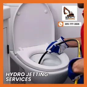 Clear the way with precision! Discover the power of hydro jetting by contacting us at (205) 777-2826 for cleaner, clog-free pipes.