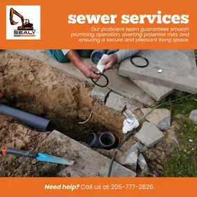 Wave goodbye to plumbing problems and say hello to hassle-free living with our top-notch sewer services. Contact us at 205-777-2826 to keep your home's heart beating strong!