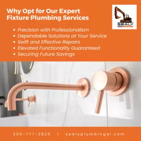 Access premium plumbing solutions through our fixture plumbing service – dial 205-777-2826 to guarantee dependable installations and repairs for a seamless and effective plumbing system.