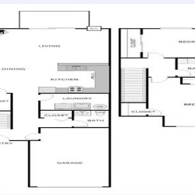 The Glade Apartments 2 Bedroom Floor Plan
