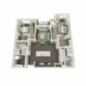 The Glade Floor Plan Elite-C8, Two Bedroom Two Bath Apartment in Janesville Wisconsin