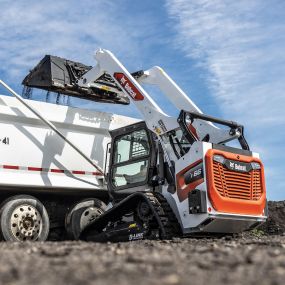 Bobcat T66 with bucket attachment