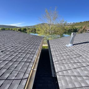 Heat Cable Installed on Shingle Roof