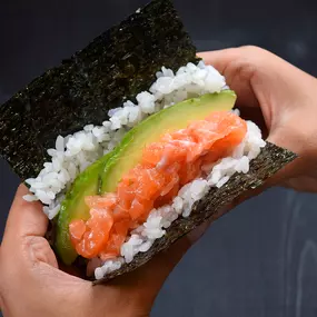 Salmon Avocado Hand Roll