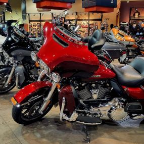 Caliente Harley-Davidson interior. San Antonio, Texas.