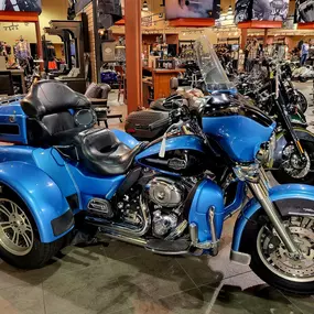 Caliente Harley-Davidson interior. San Antonio, Texas.