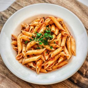 Penne with Meat Sauce