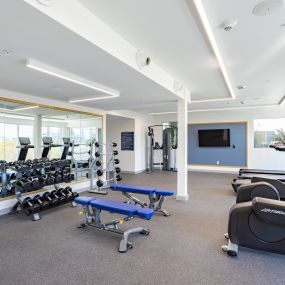 Professional Fitness Center at The Chandler NoHo Luxury Apartments in North Hollywood, CA