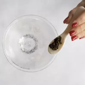 Classic Martini with Caviar