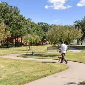 Greenspace and walking trails within community