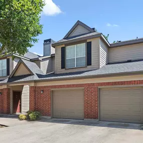 Private, attached single-car garages at Camden Addison apartments in Addison, TX