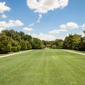 Expansive greenspace alongside community