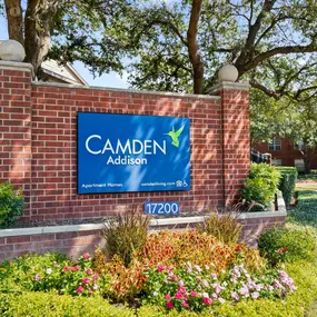 Camden Addison entry sign