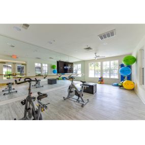 The Bluestone Apartments fitness center