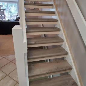 Ace Handyman installed remodeled and refinished stairs in Gahanna, Ohio.