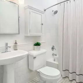 Camden Grand Parc historic style apartment home bathroom in Washington D.C.