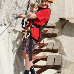 The Via Ferrata at Quarry Park Adventures