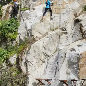 The Via Ferrata at Quarry Park Adventures