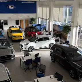 Evans Halshaw Ford Ashton Dealership Interior Showroom