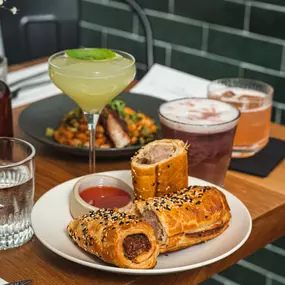 Sausage rolls & Signature cocktails