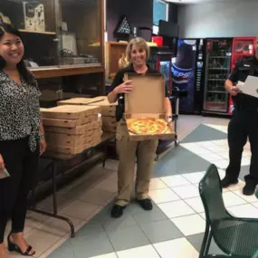 We had the pleasure of delivering the world's best pizza from Cheese Nuts Brickoven Pizzeria's to the Peoria Police Department. We love any opportunity to serve our community with the food prepared by our small businesses. Thank you for all you do.