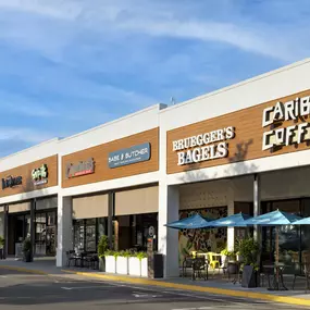 Dining options at Park Road Shopping Center near Camden Dilworth in Charlotte, NC