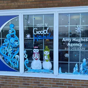 Our Allstate agency enjoys decorating for the winter season. Hope you enjoy our window art!