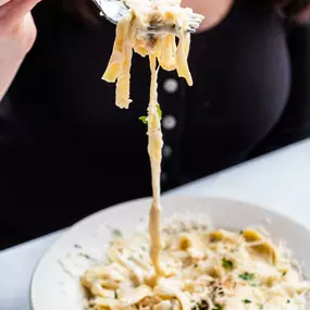 Creamy, delicious fettuccine alfredo