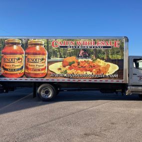 Cajun Wholesale truck wraps marketing