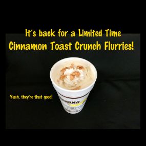 Cinnamon Toast Crunch Flurries are back!