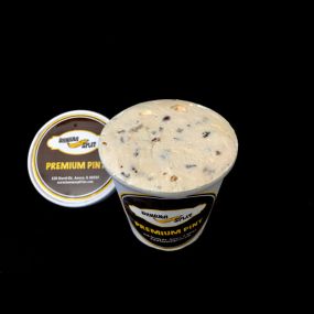 Premium Pint Ice Cream comes in an assortment of flavors.