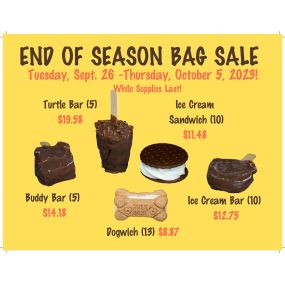 End of Season Bag Sale