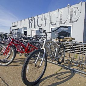 Like their riders, our bikes come in a variety of sizes so you can find your perfect match! You can also add a helmet, basket, water bottle & other accessories to your rental. We also have bicycles available for purchase and offer repairs & tune-ups at our shop.