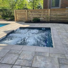 Custom Spa addition to the pool