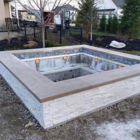 new hot tub, spa construction