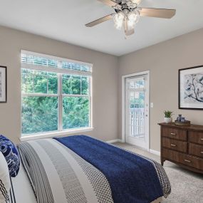 Bedroom with patio access