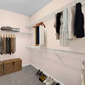 Large walk in closet