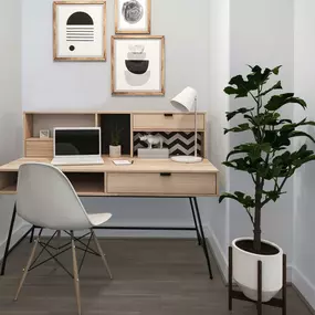 With space to work from home