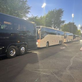 Full fleet of charter bus rentals in Phoenix, AZ - Divine Charter Bus Phoenix