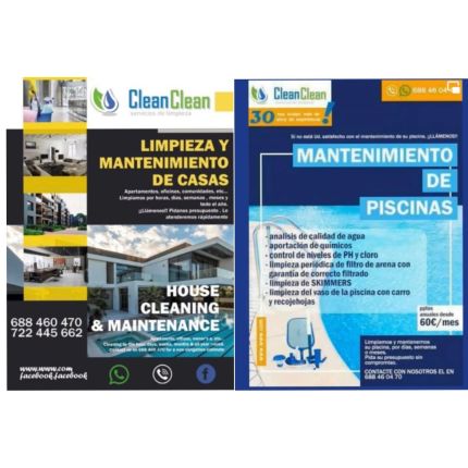 Logotipo de Mantenimiento De Piscinas Clean Clean