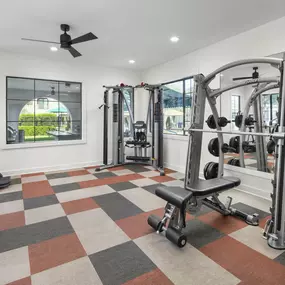 camden foothills apartments scottsdale az fitness center with bench press