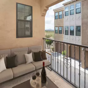 Camden Foothills Apartments Scottsdale AZ private patio with space for seating