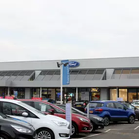 Cars outside at Ford Transit Centre Bedford