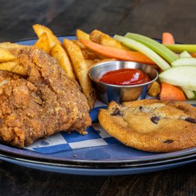 Kids Menu Chicken Tender Plate